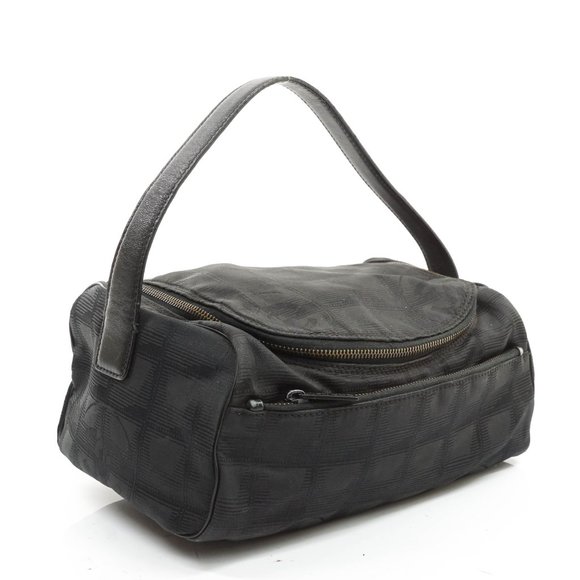 Auth Chanel Cosmetic Pouch Nylon Black #13612C96 - Picture 4 of 14